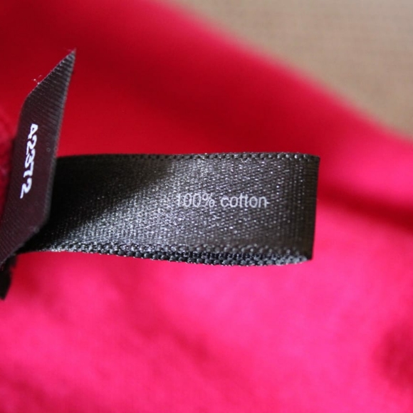 Fuscia pink ruched button down cotton sweater - Picture 7 of 9